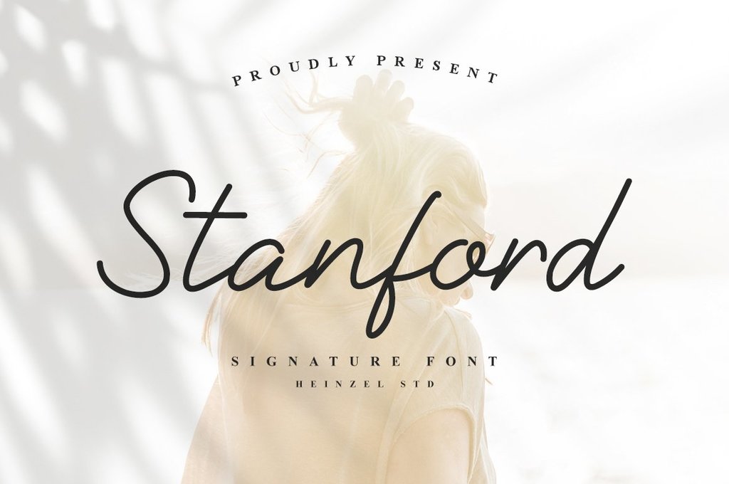 Stanford Signature Font website image