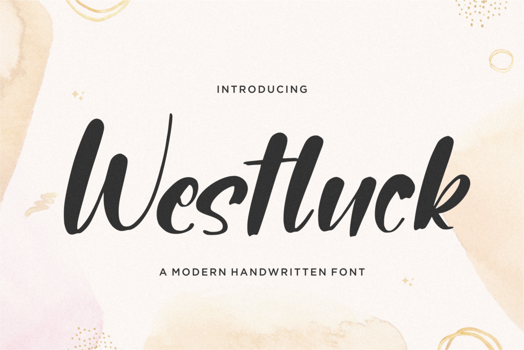 Westluck Font website image