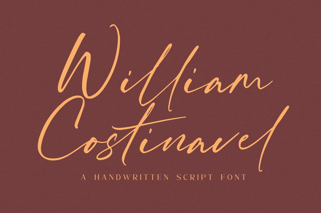 William Costinavel Font website image