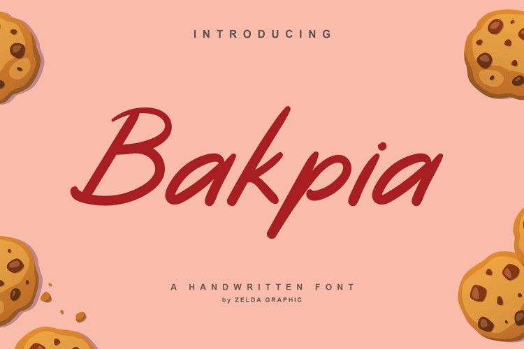 Bakpia Font website image