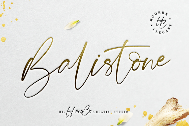 Balistone Font website image