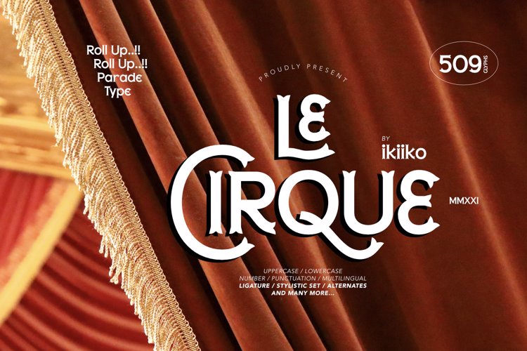 Le Cirque Font website image