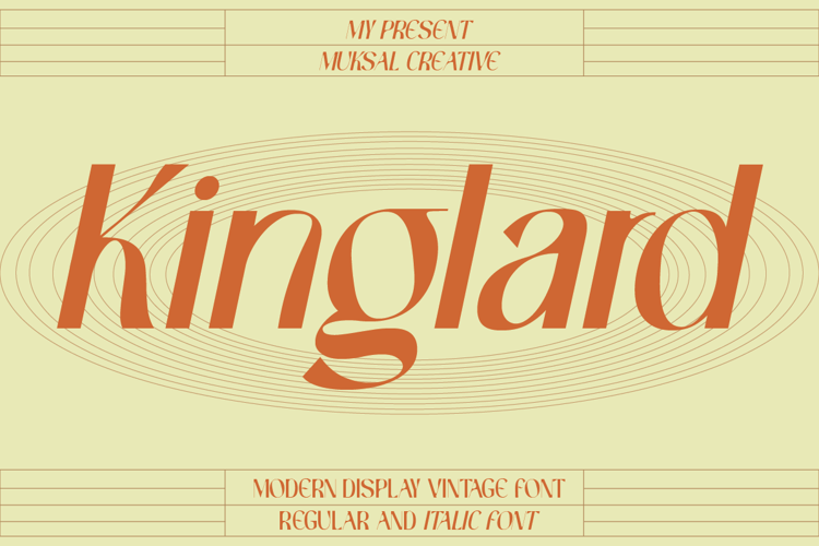 Kinglard Font website image