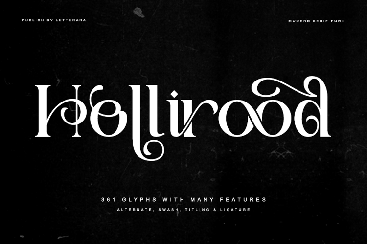 Hollirood – Font website image