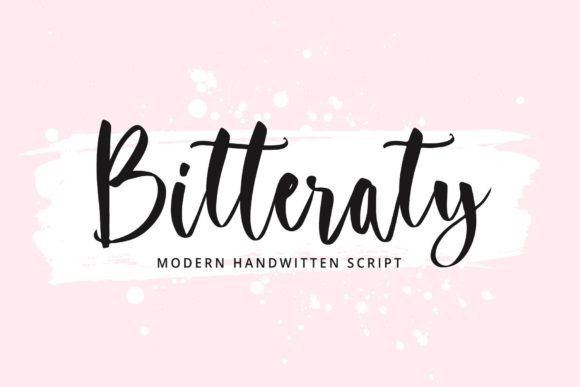 Bitteraty Font website image