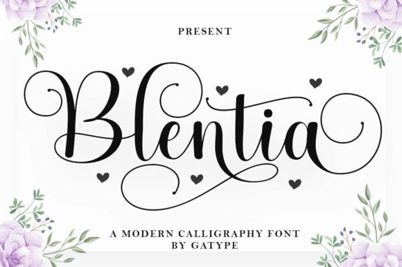 Blentia Font website image