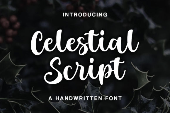 Celestial Script Font website image