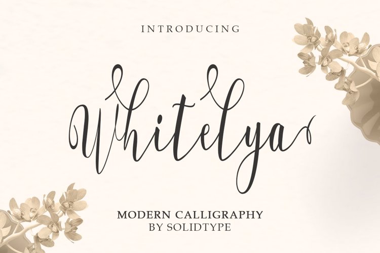 Whitelya Script Font website image
