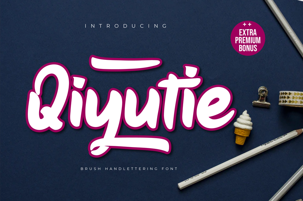 Qiyutie Font website image