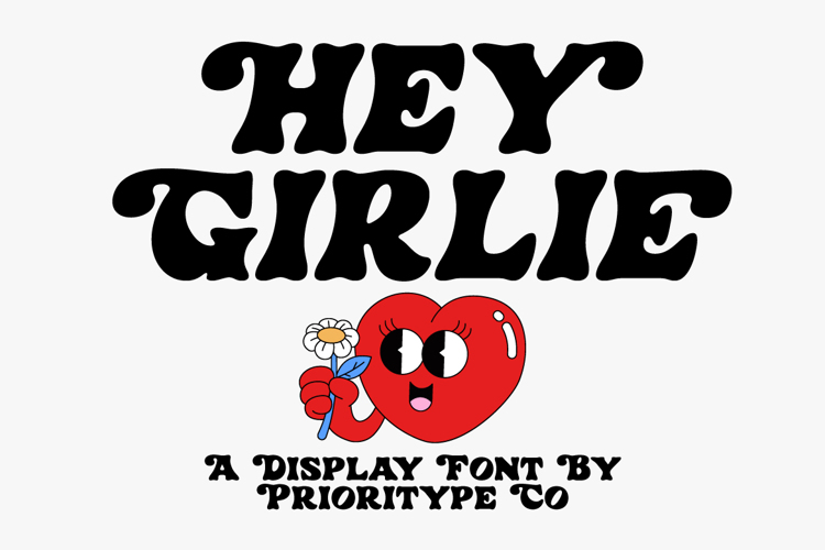Hey Girlie Font website image