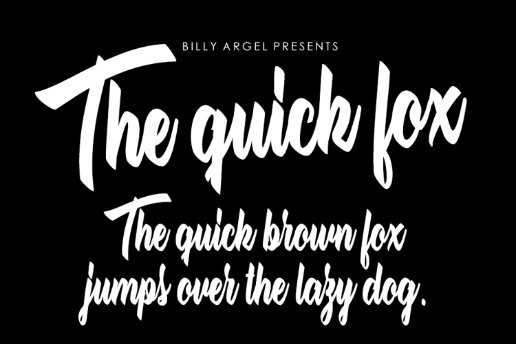 The quick fox Font website image