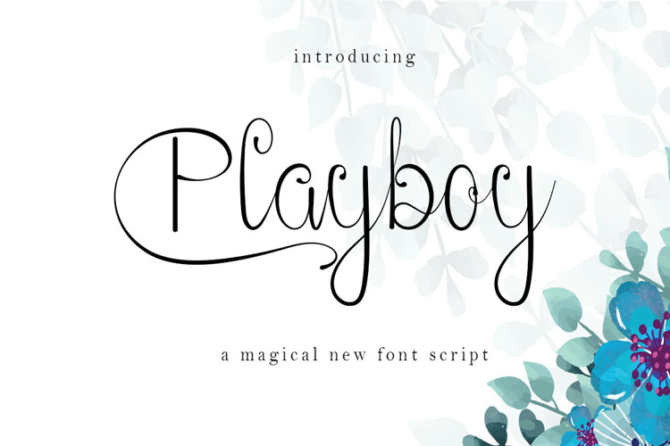 Playboy Font website image
