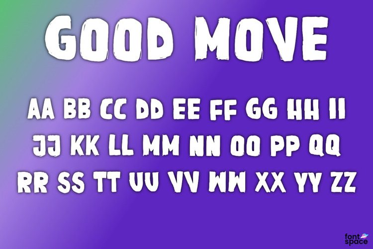 Good Move Font website image
