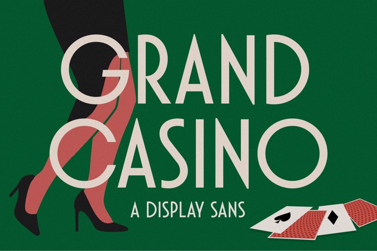 Grand Casino Font website image