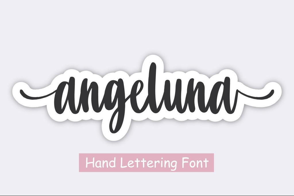 Angeluna Font website image