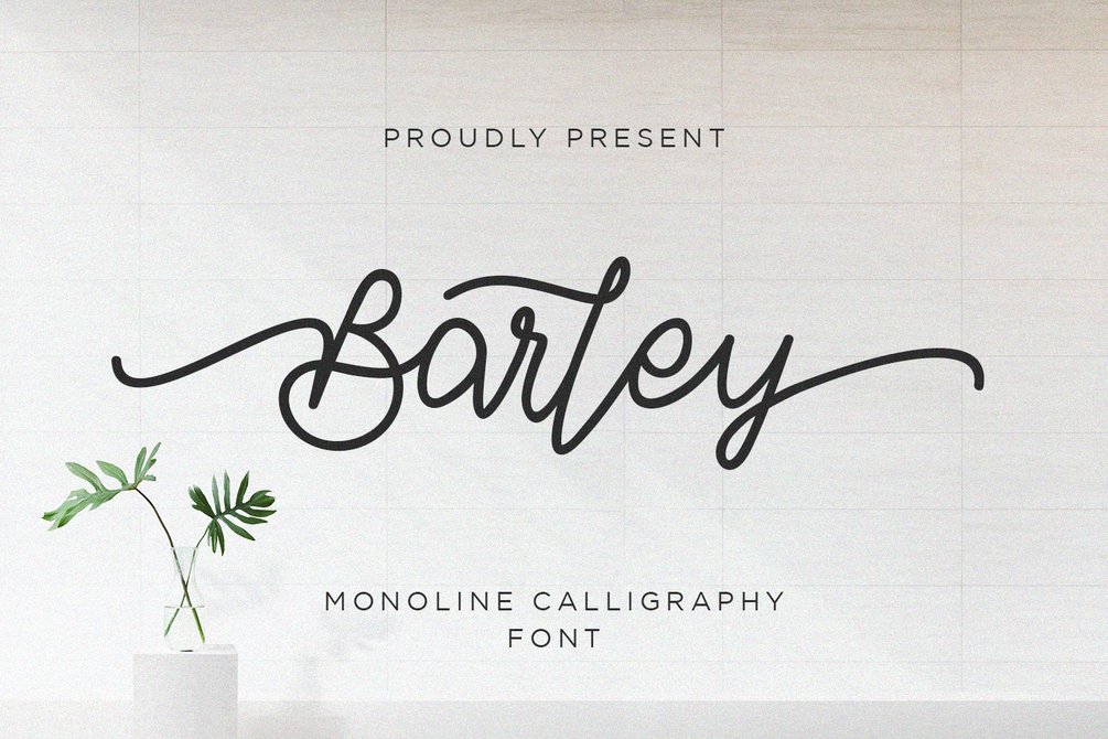 Barley Font website image