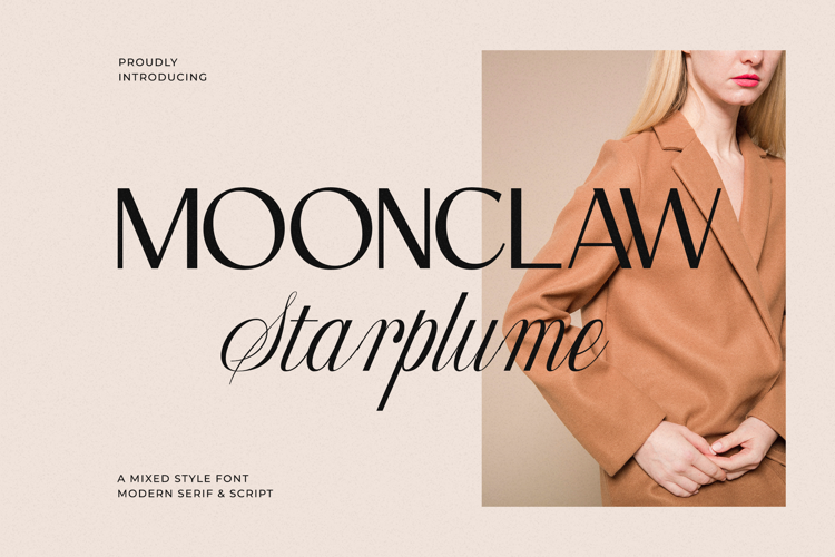 MOONCLAW Starplume Font website image