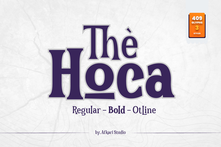 The Hoca Font website image