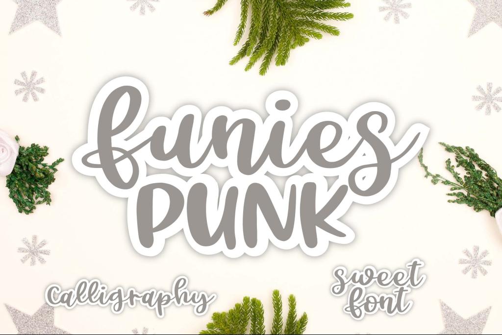 Funies Punk Font website image