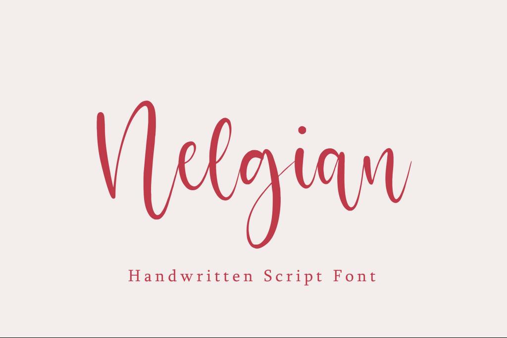 Nelgian Font website image