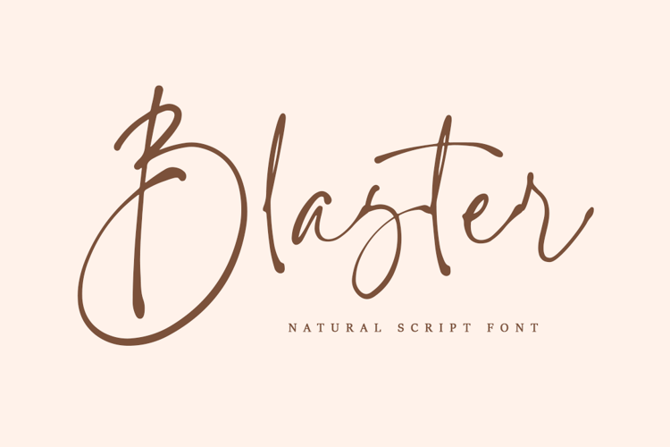 Blaster Font website image