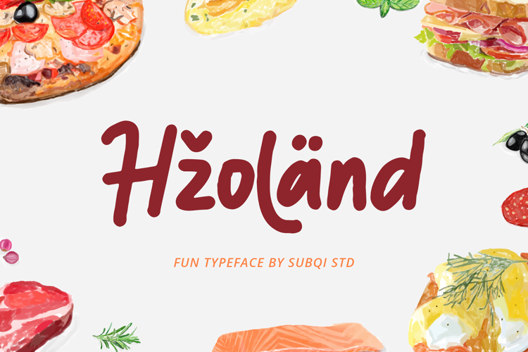 Hzoland Font website image