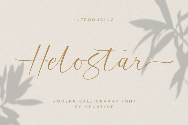 Helostar Font website image
