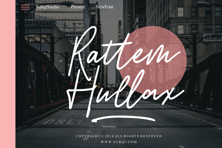 Rattem Hullax Font website image