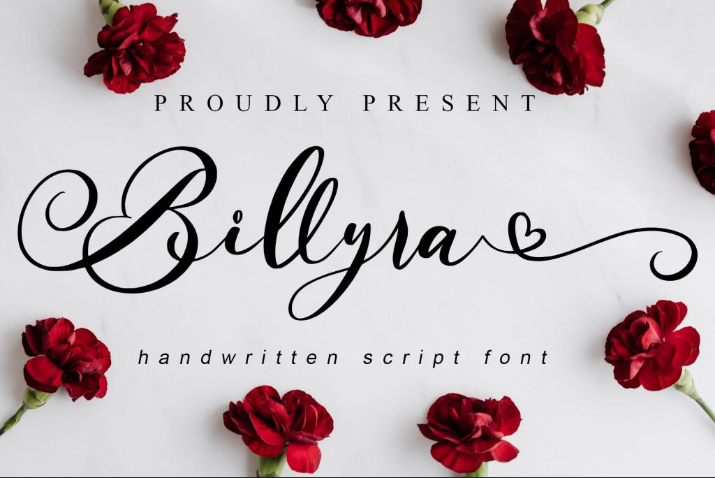 Billyra Font website image