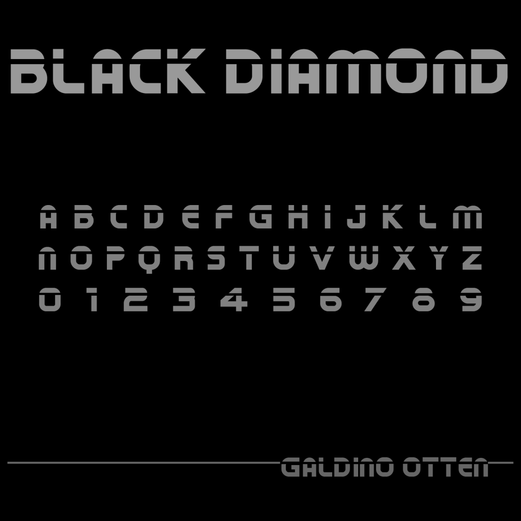 Black Diamond Font website image