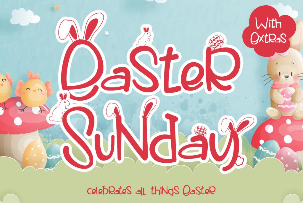 Easter Sunday Font website image