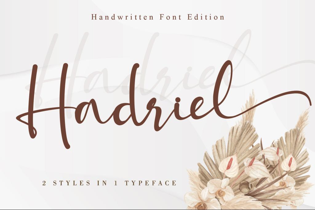 Hadriel Font website image