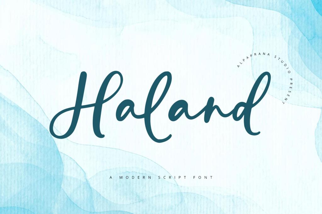Haland Font website image