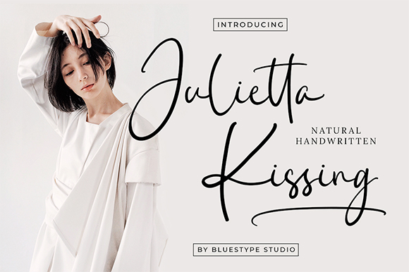 Julietta Kissing Font website image