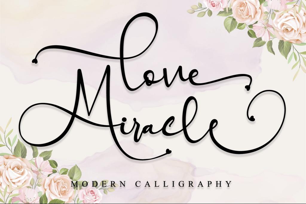 Love Miracle Font website image