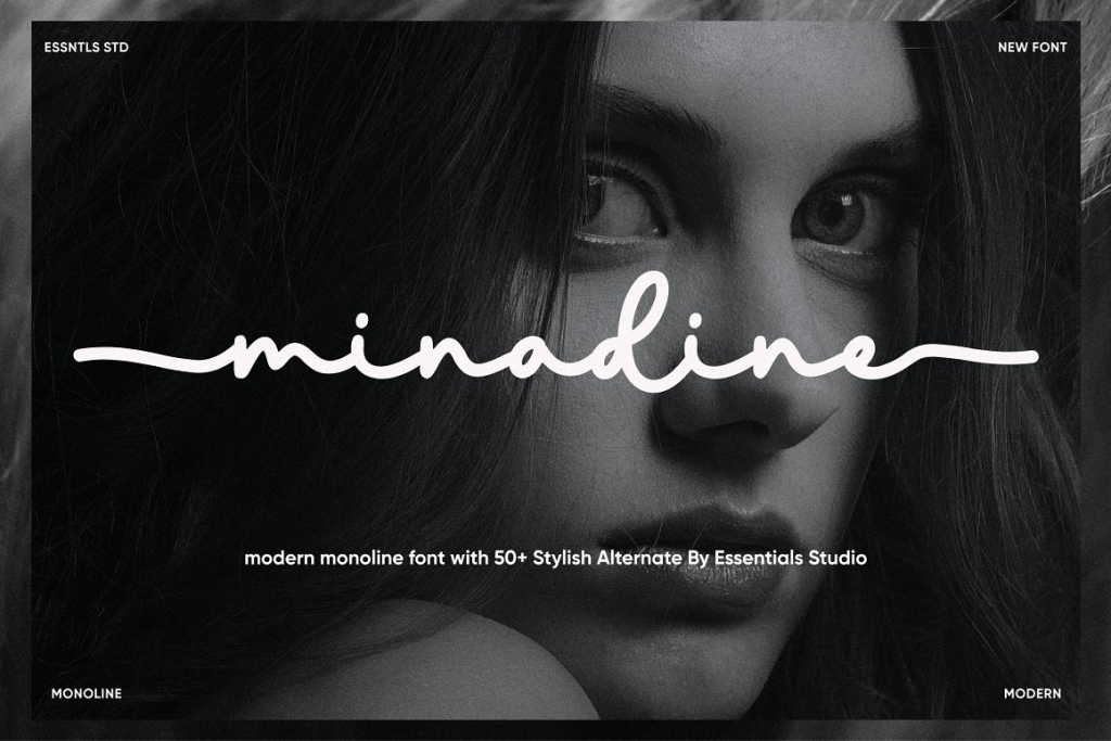 minadine Font website image