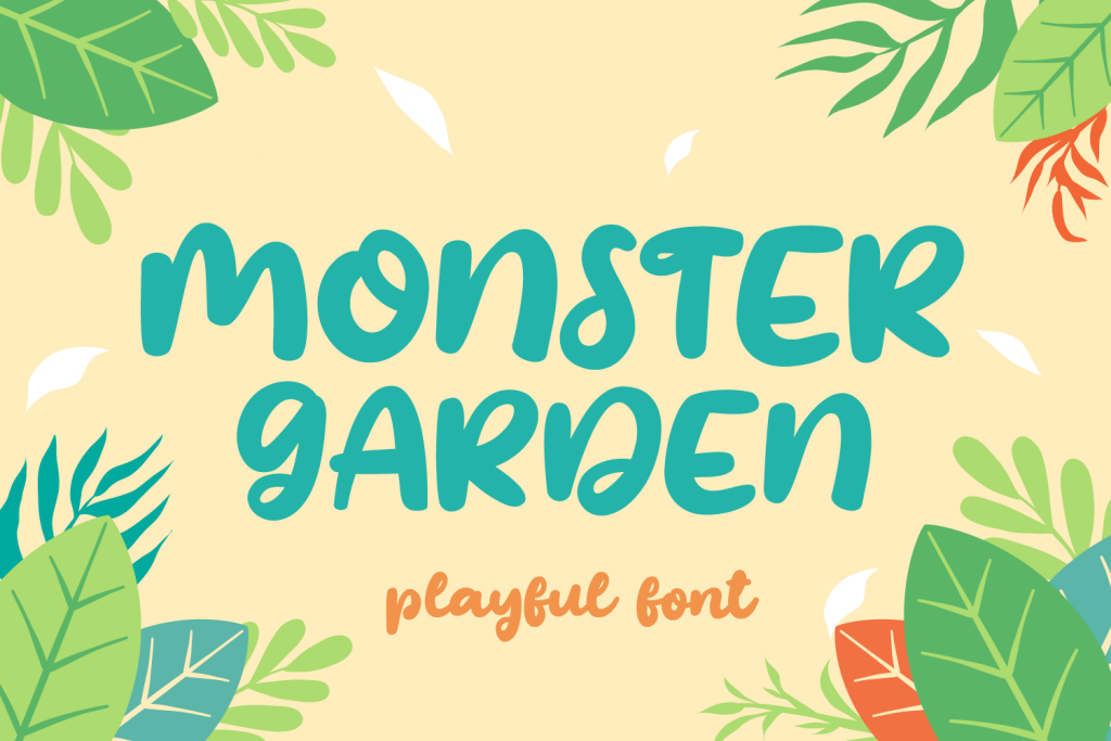 Monster Garden Font website image