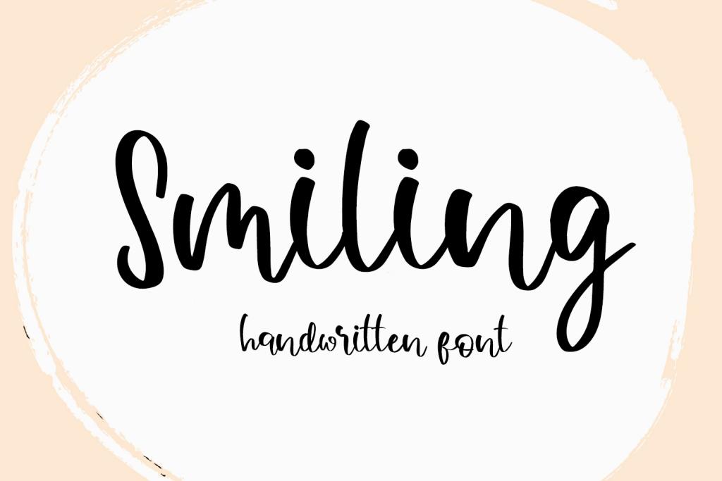 Smiling Font website image