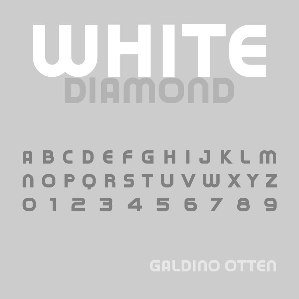 White Diamond Font website image