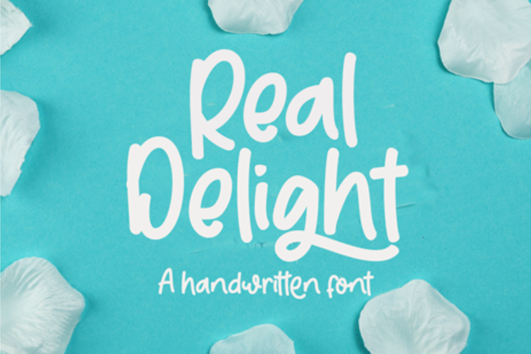 Real Delight Font website image