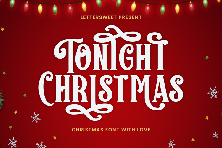 Tonight Christmas Font website image