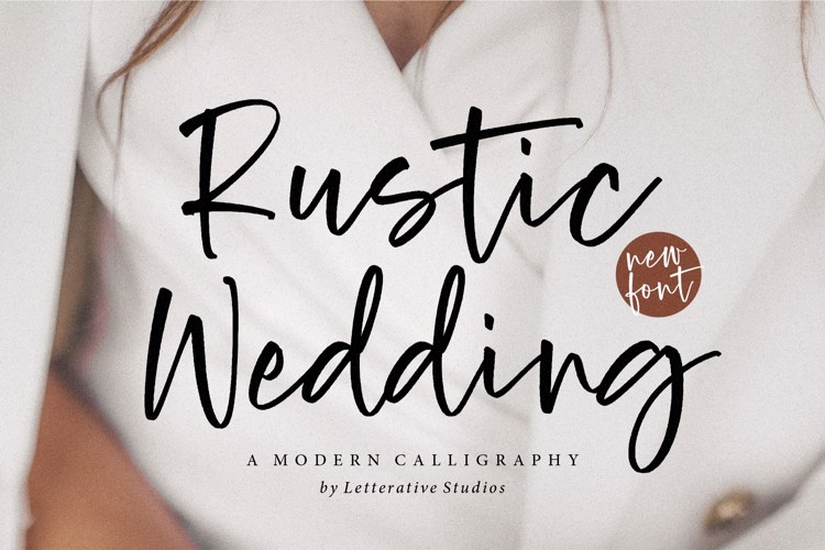 Rustic Wedding Font website image