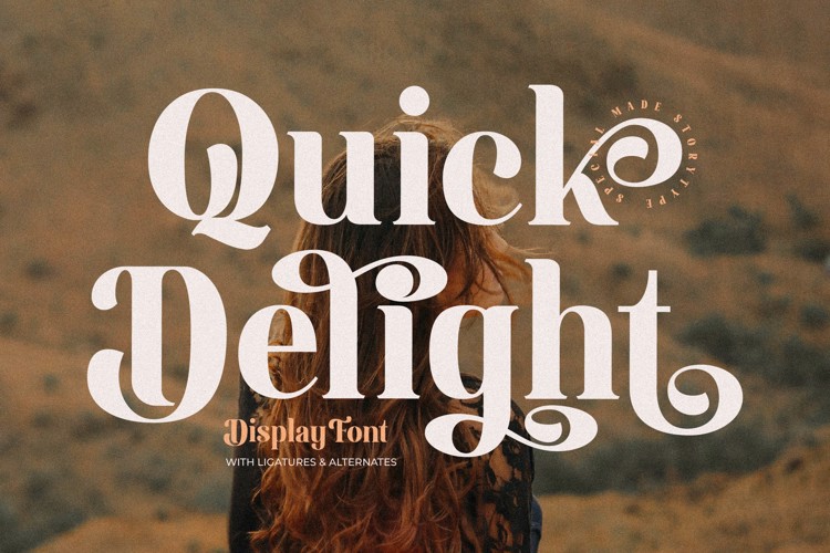 Quick Delight Font website image