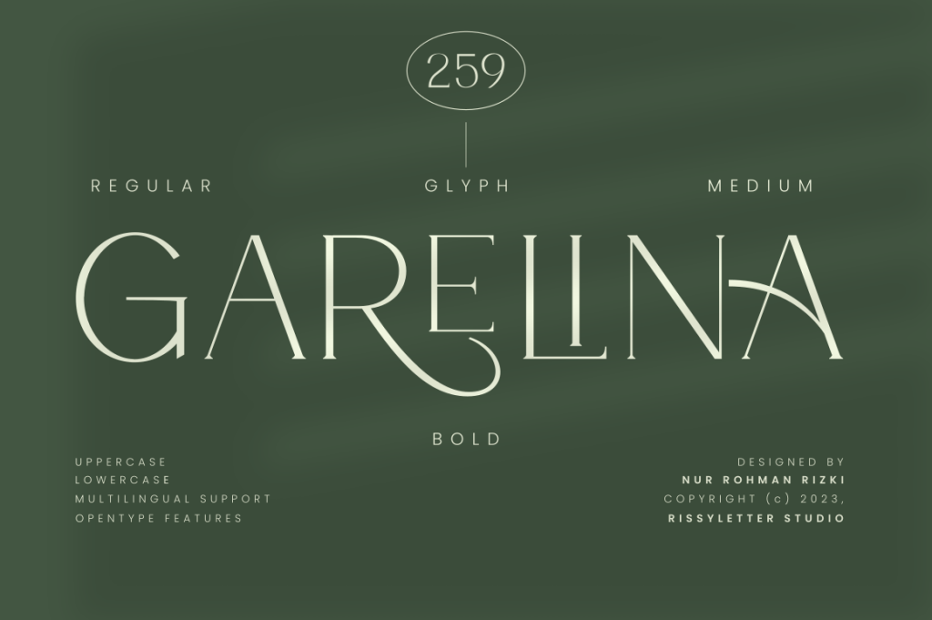 Garelina Font Family website image