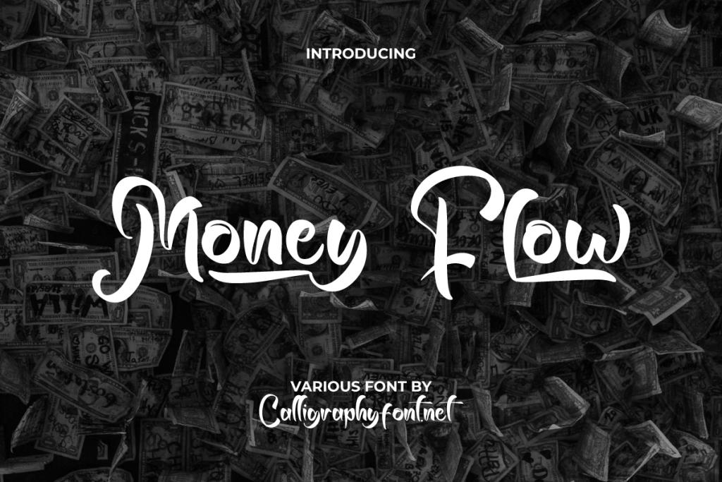 Money Flow Demo Font website image