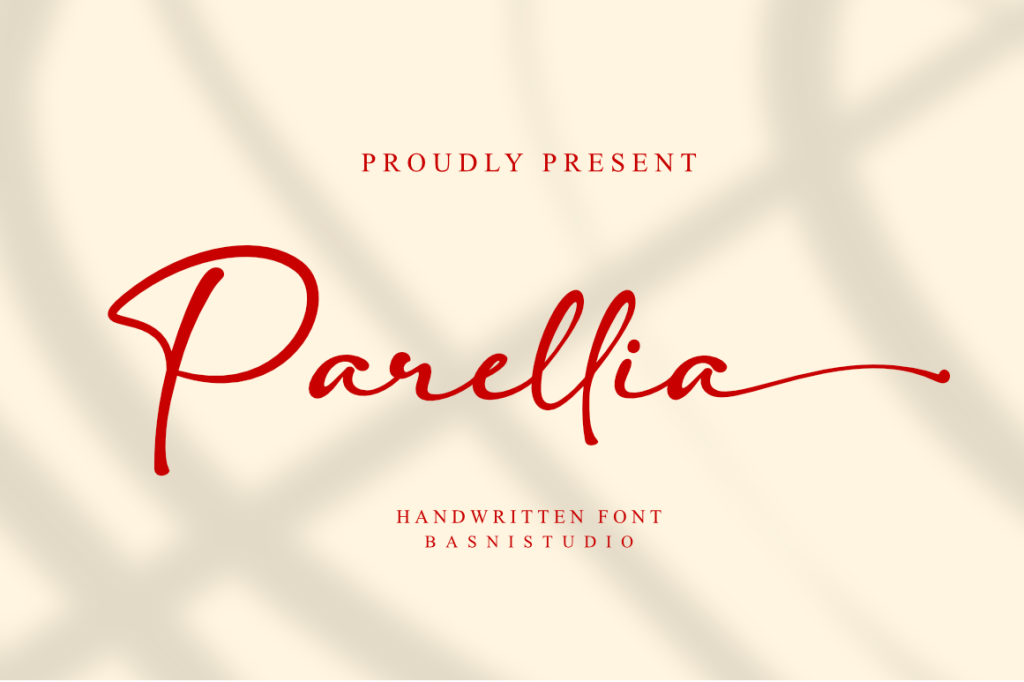 Parelia Font website image