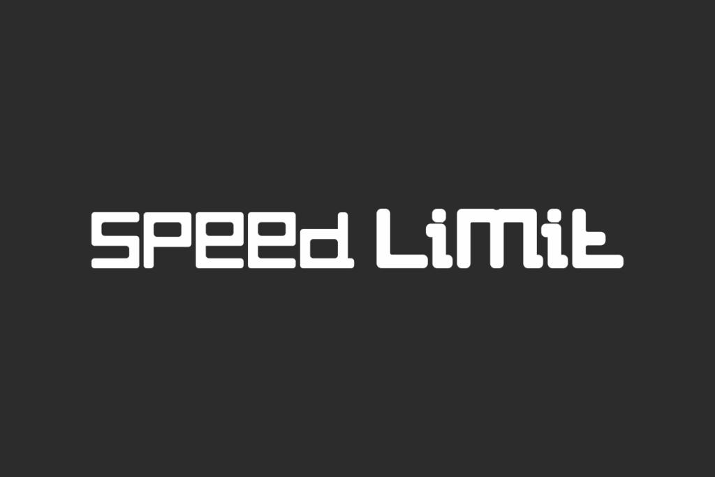 Speed Limit Demo Font Family website image