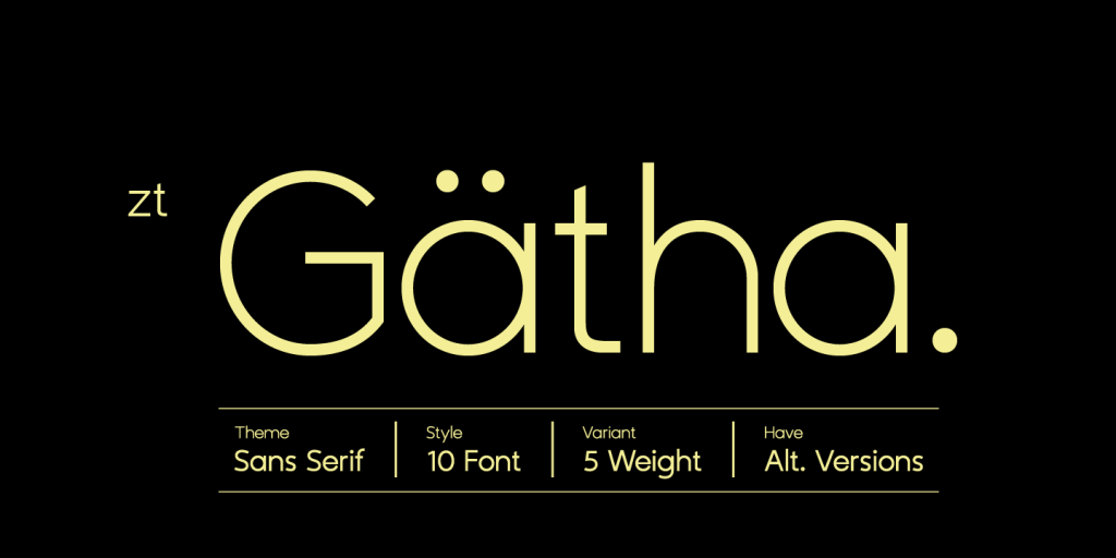 ZT Gatha Font Family website image