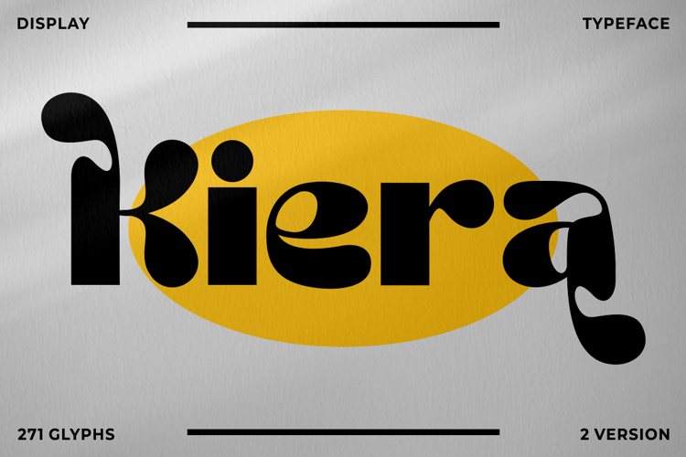 Kiera Display Font website image