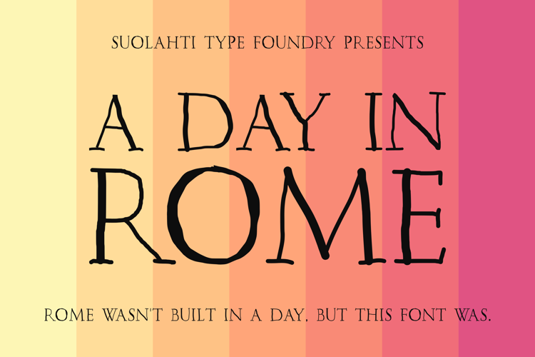 A Day in Rome Font website image